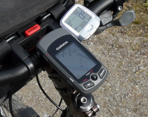 Garmin Edge 605 montiert