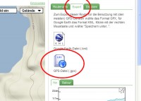 1. Schritt: Daten aus Wandermap.net extportieren