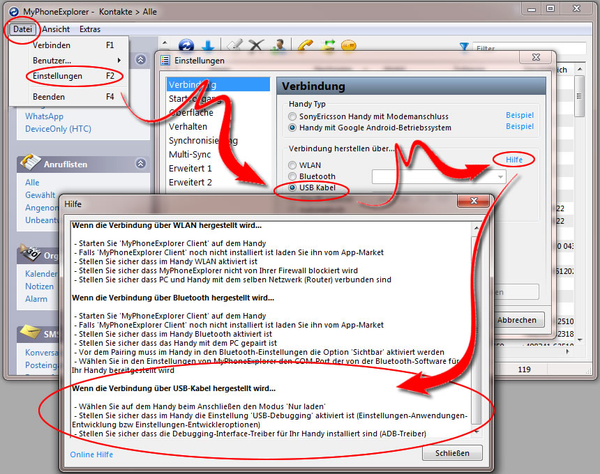 MyPhoneExplorer – Android-Handys kostenlos synchronisieren und verwalten!
